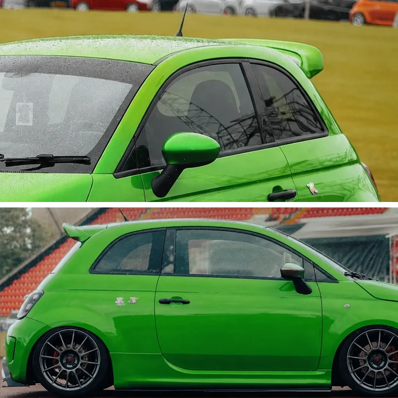 Real Dry Carbon Fiber Roof Spoiler for Abarth 595 / 695 & Fiat 500 - Image 4