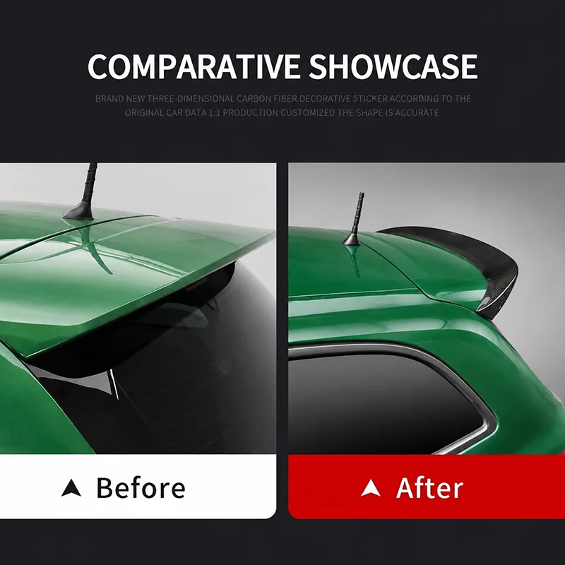 Real Dry Carbon Fiber Roof Spoiler for Abarth 595 / 695 & Fiat 500 - Image 5