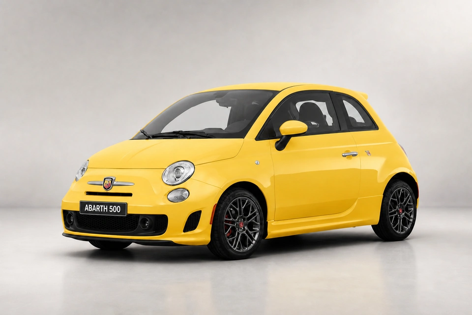 Yellow Abarth 500
