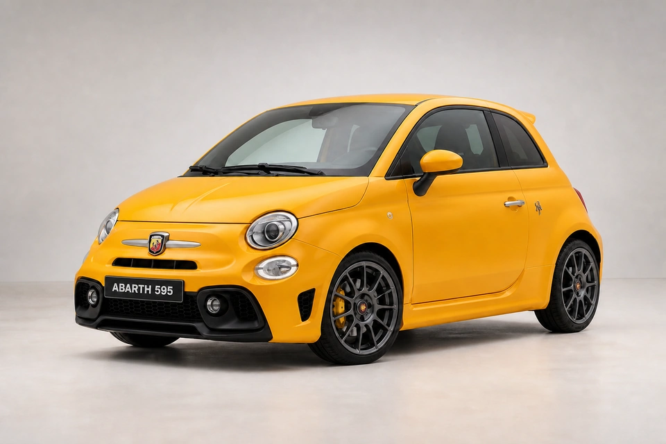 Yellow Abarth 595