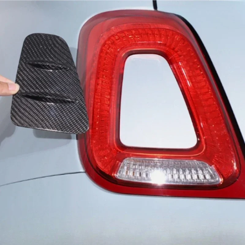 For FIAT 500 For ABARTH 595 695 Real Dry Carbon Fiber 2017-2023 Rear Tail Light Cover Decoration Plate Modification Body Kits - 图片 5