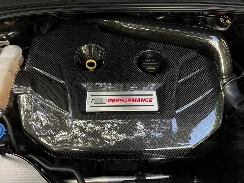 Real Dry Carbon Fiber Engine Cover For Ford Focus ST RS MK3 MK3.5 2013-2018 2.0 2.3 EcoBoost Engine Decoration Modification - 图片 3