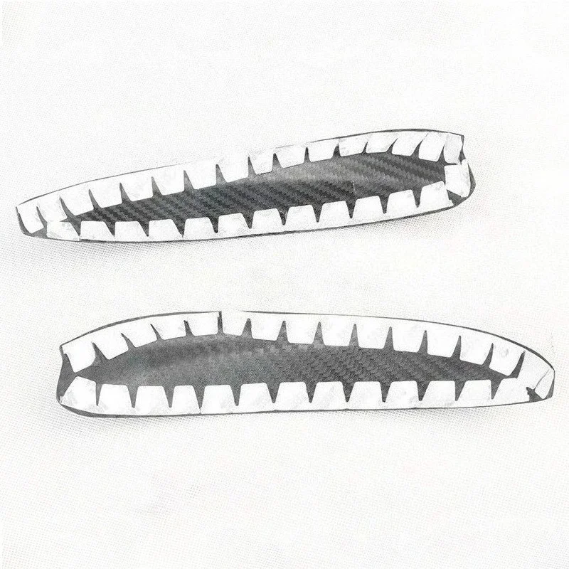 For FIAT 500 For Abarth 595 Real Dry Carbon Fiber 16-23 Exterior Sticker Headlight Headlamp Eyebrow Bezel Protection Decoration - 图片 6
