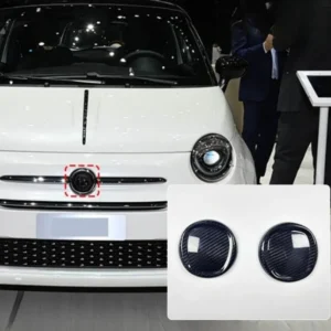 For Fiat 500 Real Dry Carbon Fiber 2016-2024 Exterior Decoration Front and Rear Standard Cover Modification Accessories Body Kit