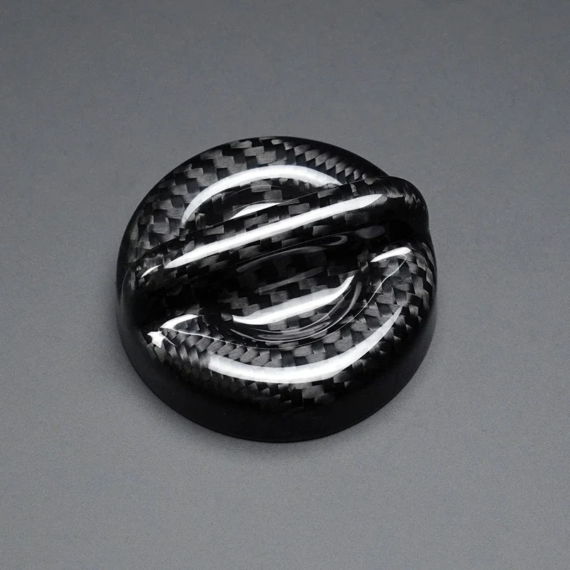 Dry Carbon Fiber Oil Cap For Fiat 500 Abarth 595 696 Real Engine Tank Filler Cap cover Interior Trim Sticker decorate Accessorie - 图片 2