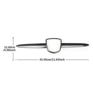 For FIAT 500 For ABARTH 595 695 Real Dry Carbon Fiber Front LOGO Exterior Decoration Modification Accessorie 2012-2023 Body Kit