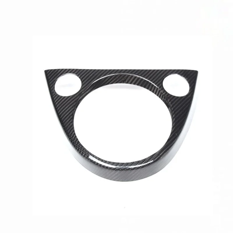 For Fiat 500 Real Dry Carbon Fiber 2011-2019 Interior Center Console Gear Shift Panel Frame Decoration Modification Accessories - 图片 3