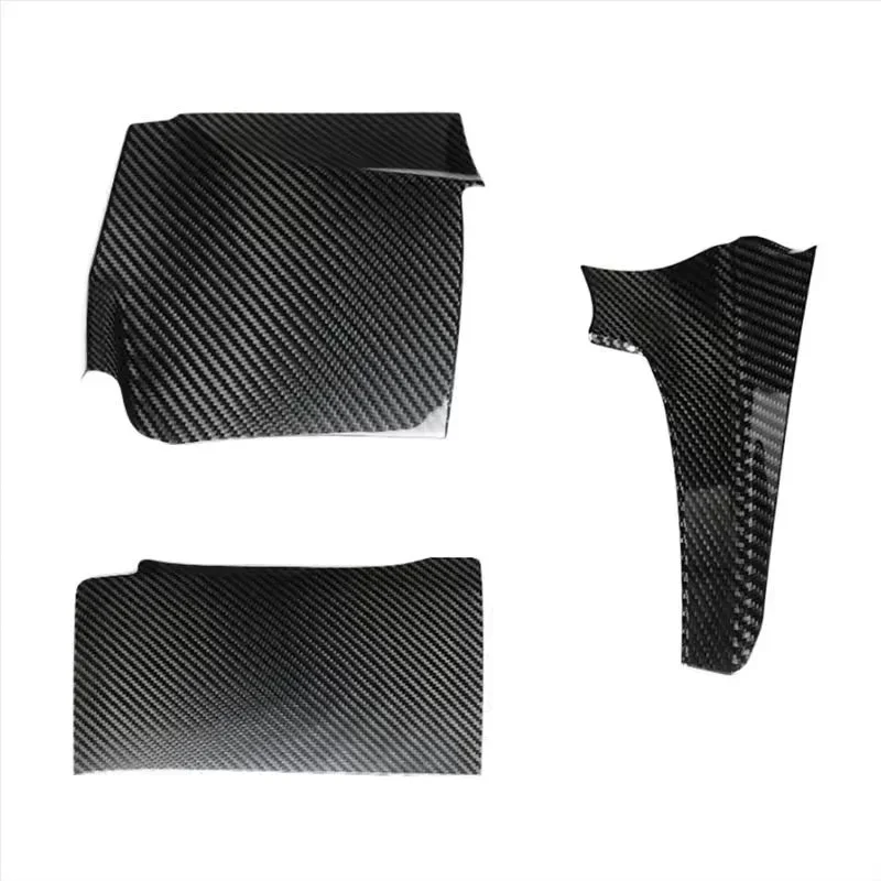 For Fiat 500 For Abarth 595 695 Real Dry Carbon Fiber 2012-2024 Cab Dashboard Lower Cover Interior Modification Accessories - 图片 6