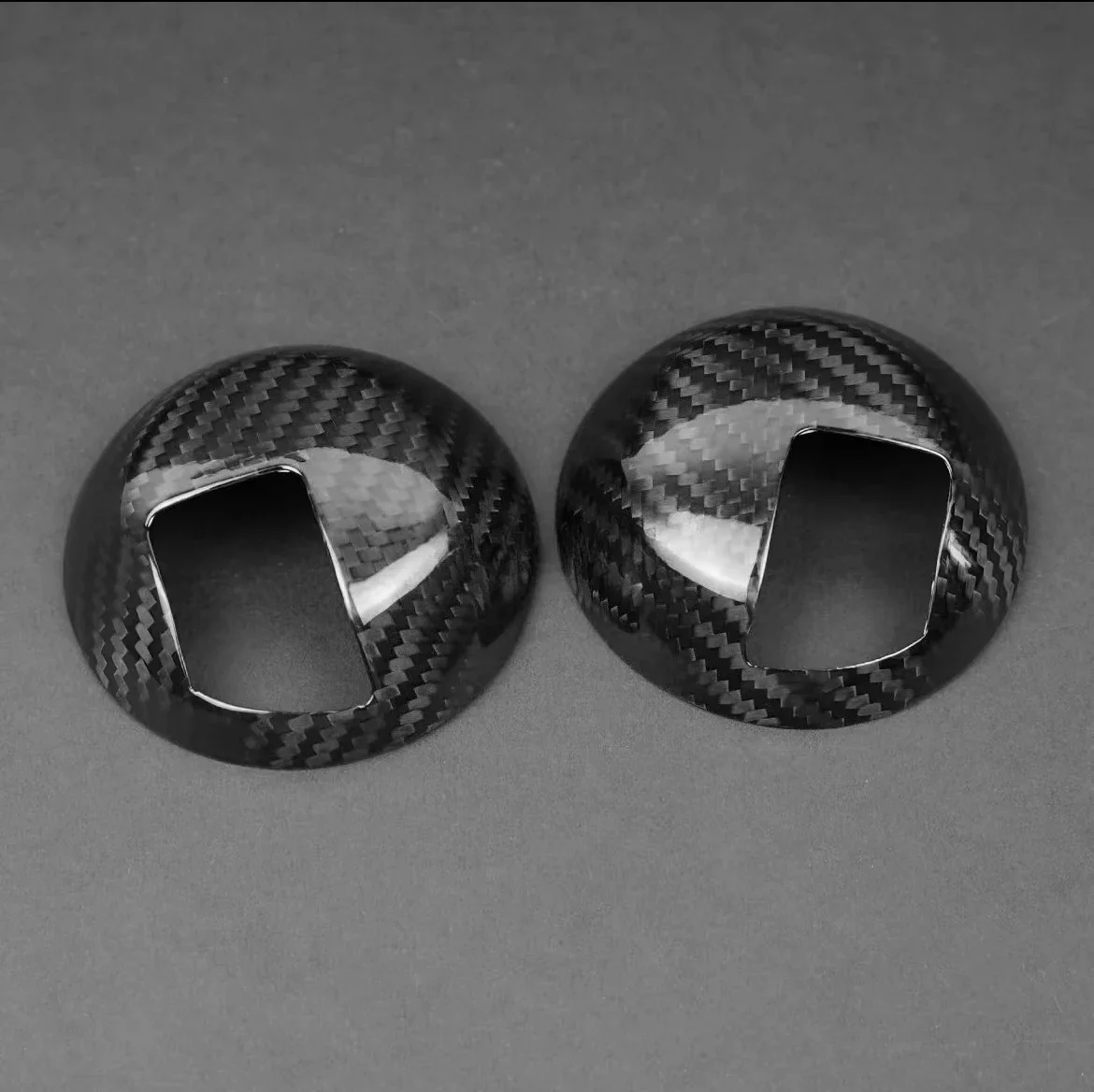 For Fiat 500 For Abarth 595 695 Real Hard Carbon Fiber Door Handle Cover Interior Decoration Modification 2008-2023 Accessories - 图片 4
