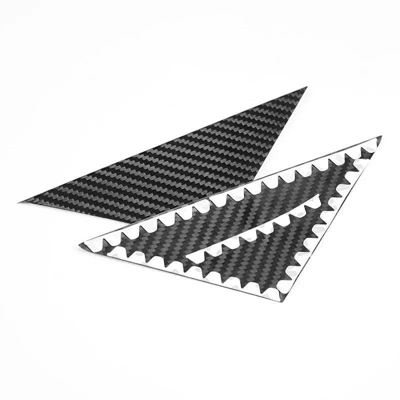 For FIAT 500 For Abarth Real Dry Carbon Fiber 12-2024 Mirror Triangle Plate Cover Front Window A-Pillar Modification Accessories - 图片 6