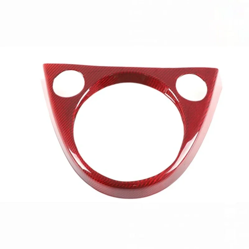 For Fiat 500 Real Dry Carbon Fiber 2011-2019 Interior Center Console Gear Shift Panel Frame Decoration Modification Accessories - 图片 5