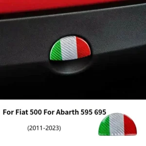 For Fiat 500 For Abarth 595 695 Real Dry Carbon Fiber 11-2024 Glove Box Panel Cover Interior Decoration Modification Accessories