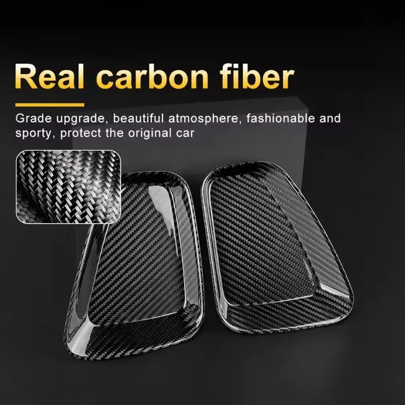 For FIAT 500 For ABARTH 595 695 Real Dry Carbon Fiber 595C Rear Tail Light Cover Decoration Plate Modificatio BODY KIT 17-2023 - 图片 6