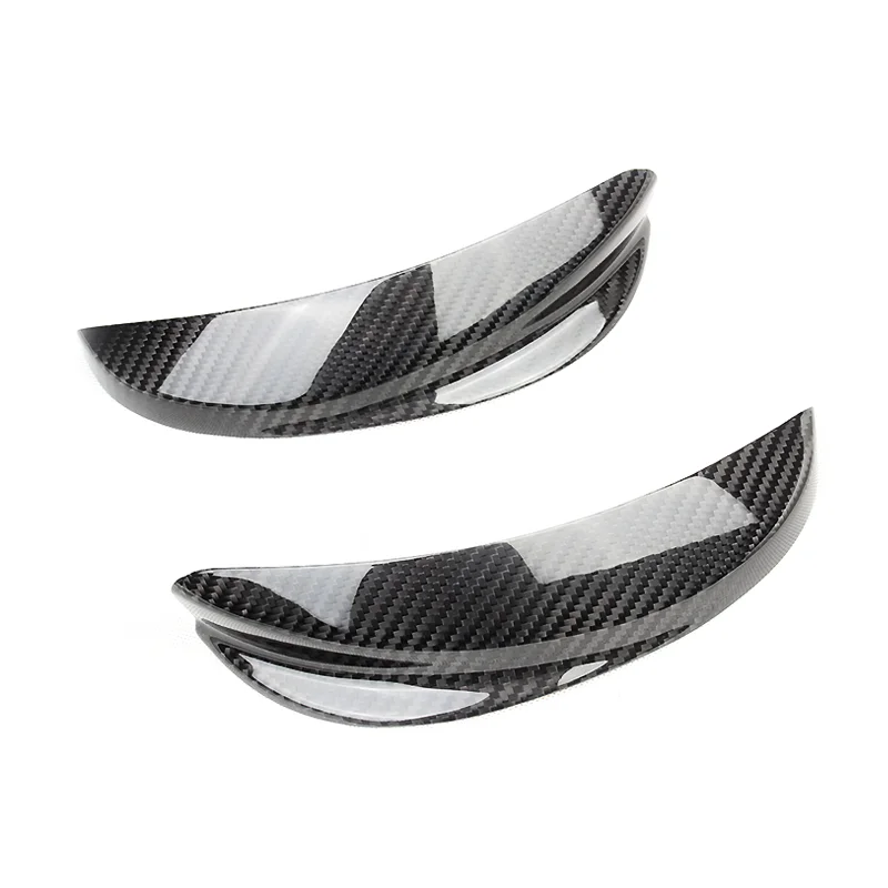 Real Dry Carbon Fiber For FIAT 500 For Abarth 595 2016-2023 Exterior Headlight Headlamp Eyebrow Bezel Protection Modification - 图片 6
