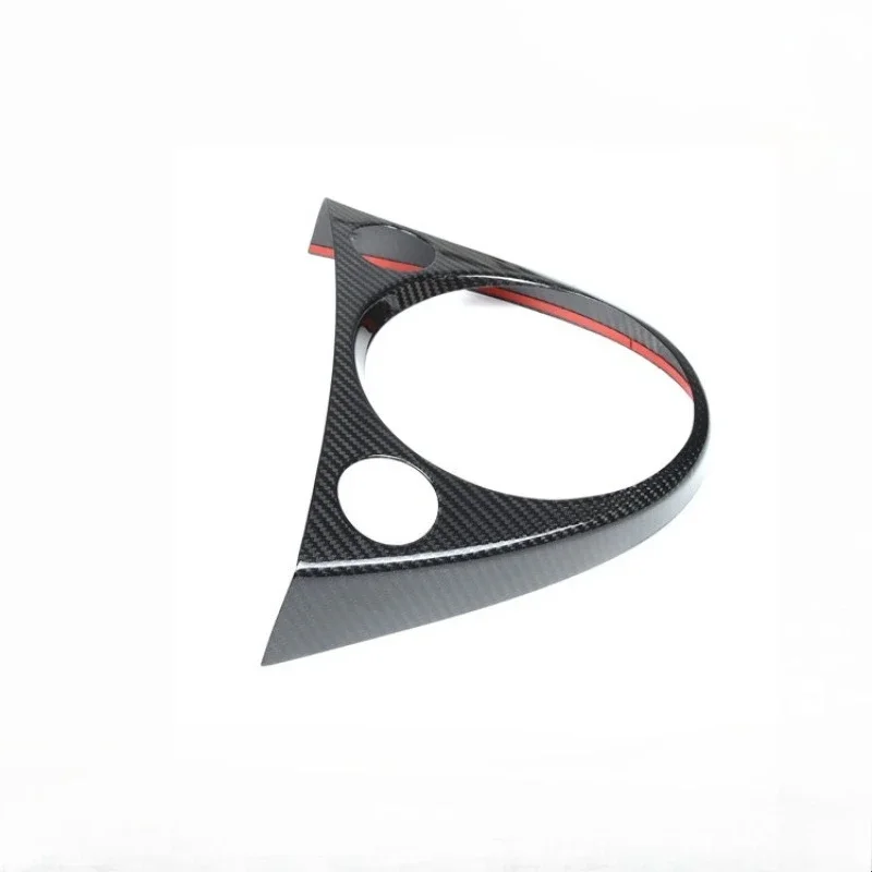 For Fiat 500 Real Dry Carbon Fiber 2011-2019 Interior Center Console Gear Shift Panel Frame Decoration Modification Accessories - 图片 4