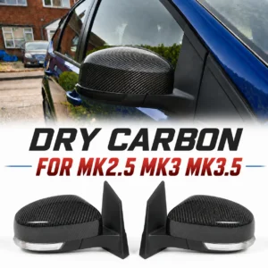 Real Dry Carbon Fiber For Ford Focus/ST RS MK2.5 MK3 MK3.5 MK4 MK4.5 Side Rearview Mirror Cover Caps Exterior Accessories