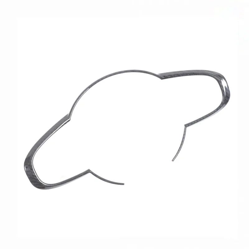 For Fiat 500 Real Dry Carbon Fiber 2021-2023 Interior Steering Wheel Decorative Frame Decoration Modification Accessories - 图片 5