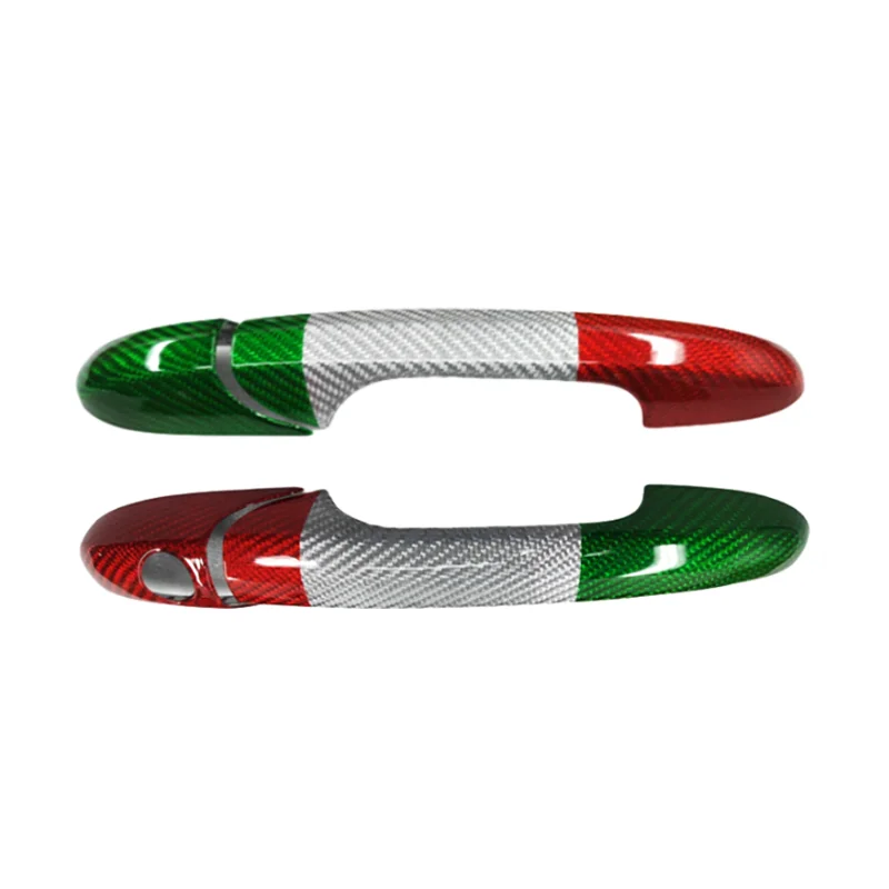 For Abarth 595 595C 695 For Fiat 500 Real Dry Carbon Fiber Door Handle Cover 08-23 Exterior Decoration Modification Body Kits - 图片 6