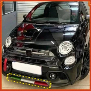 For FIAT 500 For ABARTH 595 695 Real Dry Carbon Fiber Bumper Lip Front Grille Back Spoiler Splitter Automobile Modification