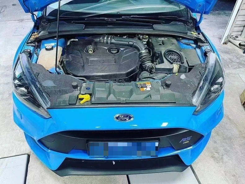 Real Dry Carbon Fiber Engine Cover For Ford Focus ST RS MK3 MK3.5 2013-2018 2.0 2.3 EcoBoost Engine Decoration Modification - 图片 2