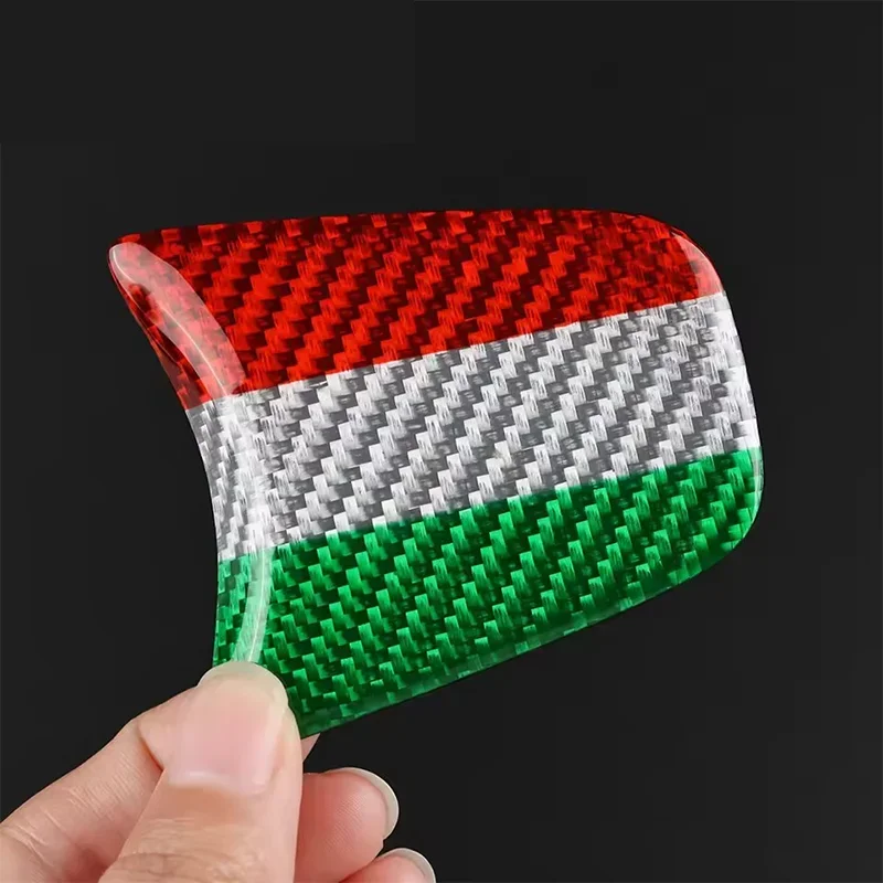 For Fiat 500 For Abarth 595 Real Hard Dry Carbon Fiber 2012-2015 Sticker Bottom Tricolor Interior Trim Modification Accessories