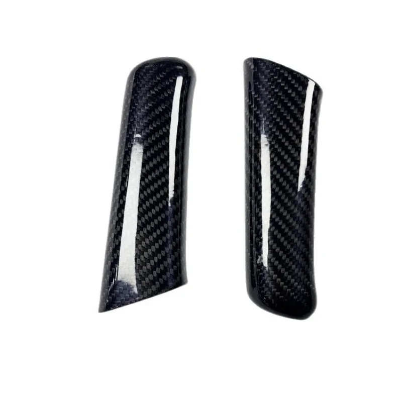 For Fiat 500 Real Dry Carbon Fiber 07-2015 Interior Decoration Central Control Handbrake Lever Modification Accessories Body Kit - 图片 2