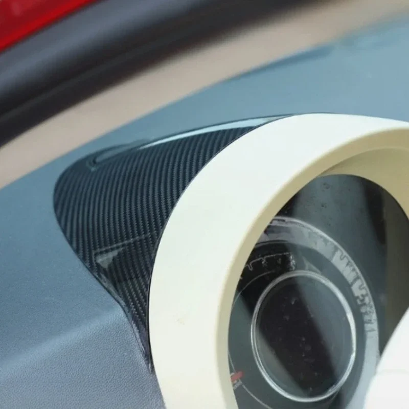 For Fiat 500 Real Dry Carbon Fiber 2007-2015 Interior Glossy Instrument Panel Upper Cover Decoration Modification Accessories - 图片 4