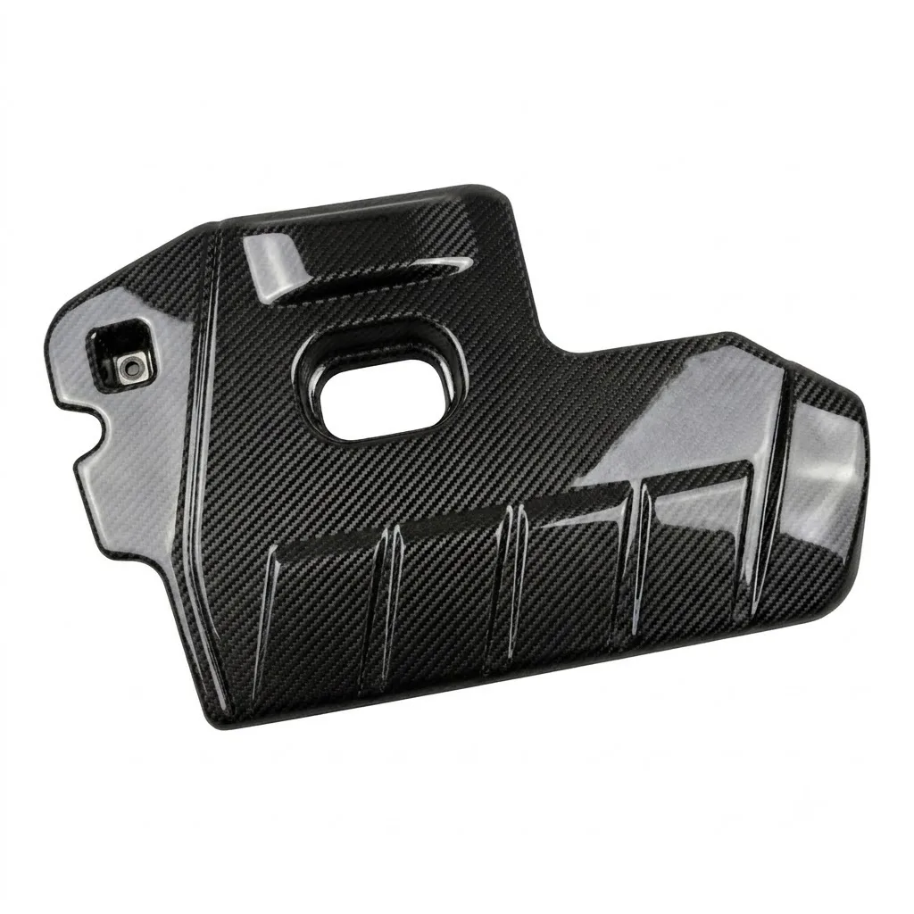 Real Dry Carbon Fiber Engine Cover For Ford Focus ST RS MK4 MK4.5 2019+ EcoBoost Engine Decoration Modification - 图片 2