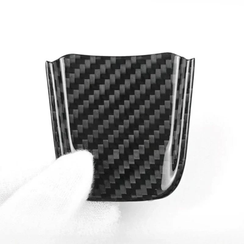 For Fiat For Abarth 595 695 Dry Carbon Fiber 2017+ Interior Steering Wheel Lower Chin Cover Decoration Modification Accessories - 图片 2
