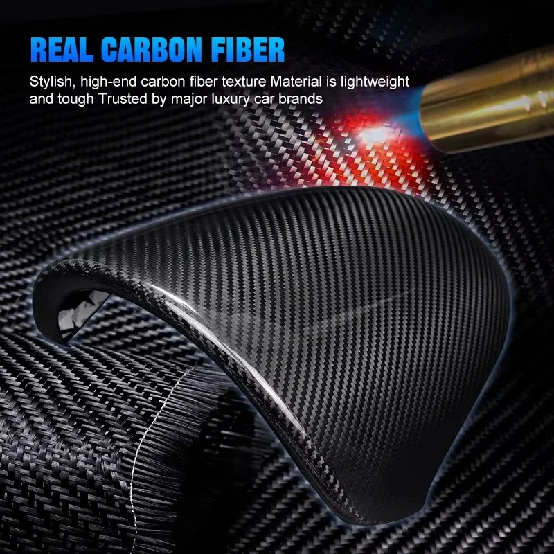 For Fiat 500 For Abarth 595 695 Real Dry Carbon Fiber 2012-2024 Interior Driver's Side Dashboard Cover Modification Accessories - 图片 5