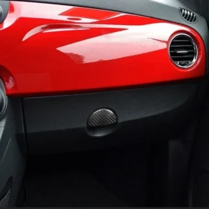 For Fiat 500 For Abarth 595 695 2011-2023 Real Dry Carbon Fiber Storage Box Switch Handle Decorative Cover Interior Accessories