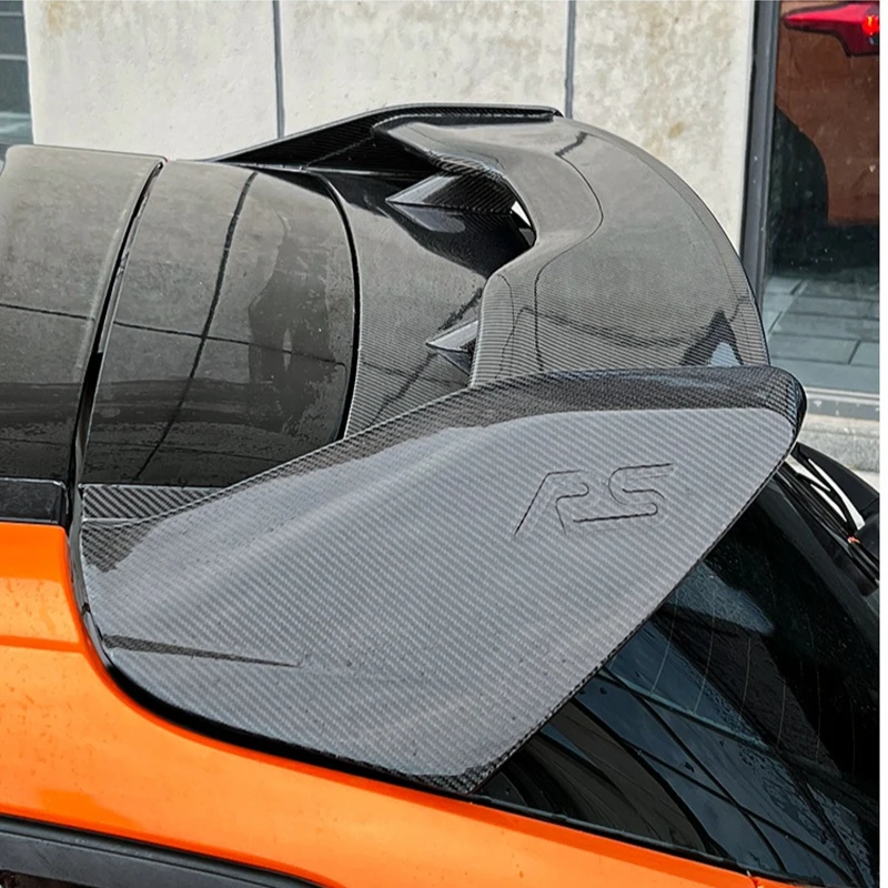 Real Carbon Fiber Rear Roof Spoiler Wing For Ford Focus MK3 MK3.5 ST RS 2012-2018 Hatchback RS OEM Style Bolt-On Replacement - 图片 3