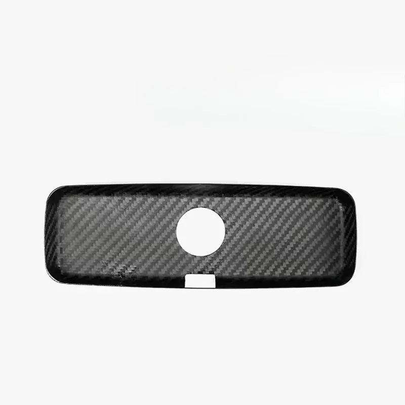 For FIAT For Abarth 500 595 695 Real Dry Carbon Fiber 17-2023 Interior Rearview Mirror &Side Wing Cover Modification Accessories - 图片 2