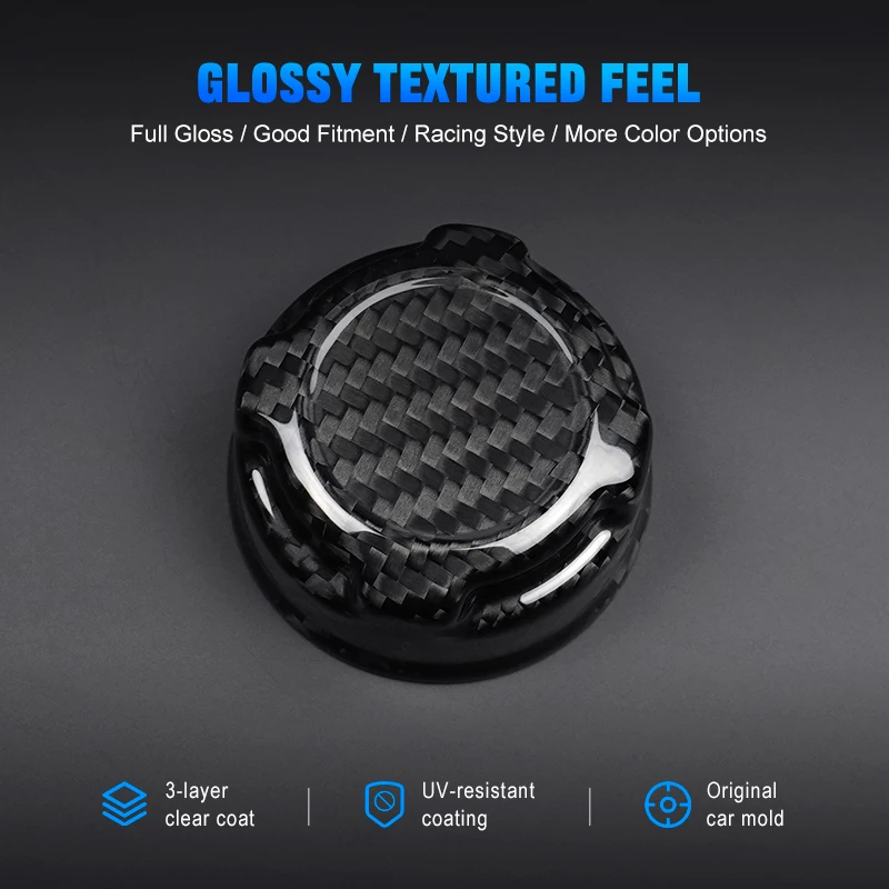 Dry Carbon Fiber Coolant Reservoir Cap For Fiat 500 Abarth 595 695 Trim Cover Radiator Cap Cover Exterior Decoration Accessory - 图片 4