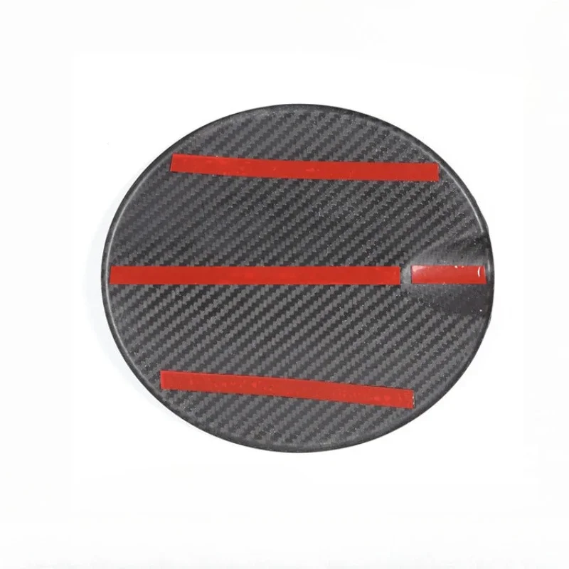 For Fiat 500 Real Dry Carbon Fiber Exterior Decoration 2021-2023 Glossy Fuel Tank Cap Trim Modification Accessories Body Kit - 图片 5