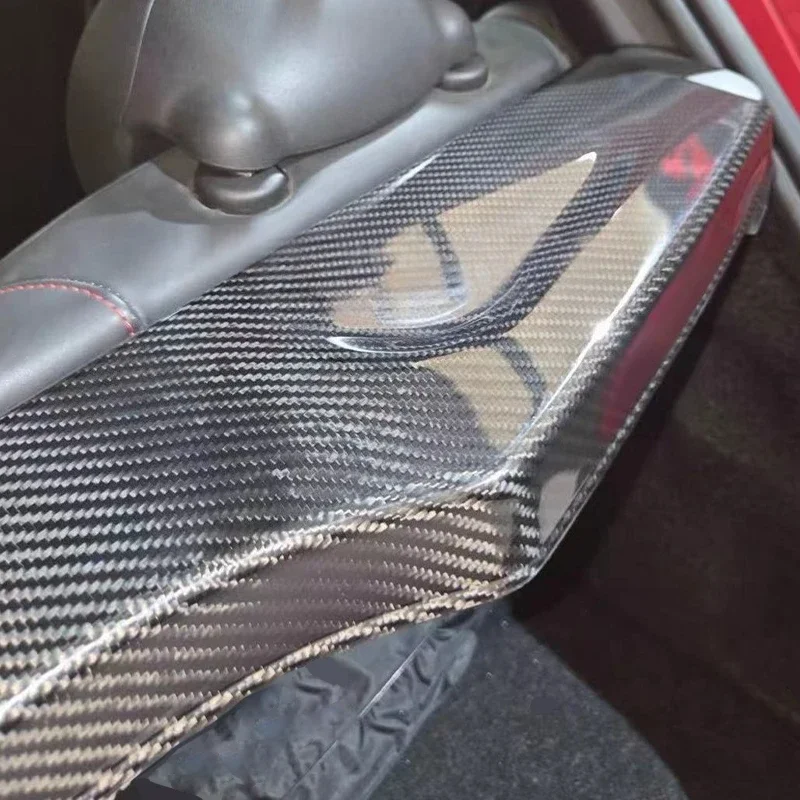 For Fiat 500 For Abarth 595 695 Real Dry Carbon Fiber Trunk Organizer Rack Cover Panel 08-2024 Interior Mouldings Accessories - 图片 3