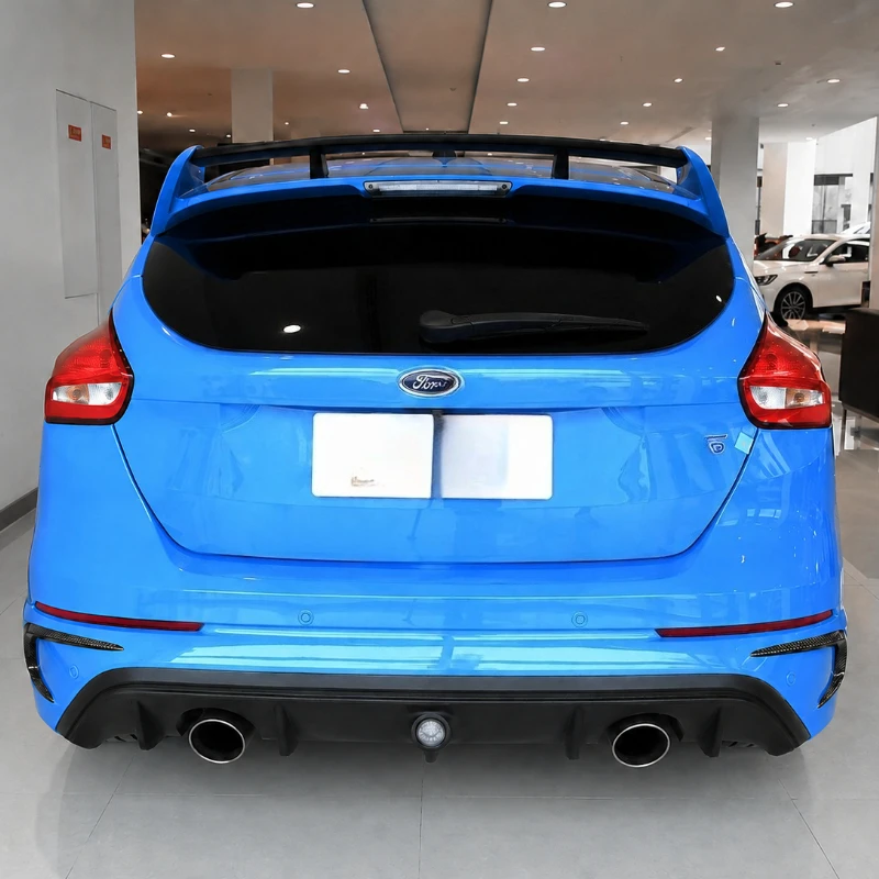 Real Dry Carbon Fiber Rear Bumper Canards For Ford Focus RS MK3 2016-2018 Side Splitter Diffuser Fins Accessories Body Kits 2PCS - 图片 3