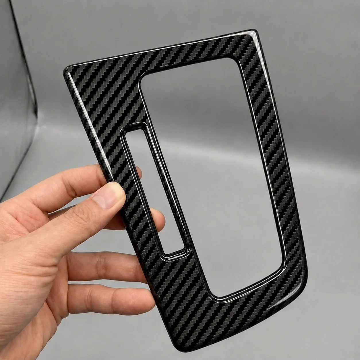 Real Dry Carbon Fiber Gear Shift Surround Cover For Ford Focus MK3 MK3.5 ST 2012-2018 Manual Auto Transmission Interior Trim Kit - 图片 2