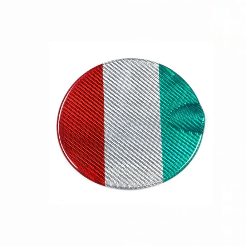 For Fiat 500 Real Dry Carbon Fiber Exterior Decoration 2021-2023 Glossy Fuel Tank Cap Trim Modification Accessories Body Kit - 图片 6